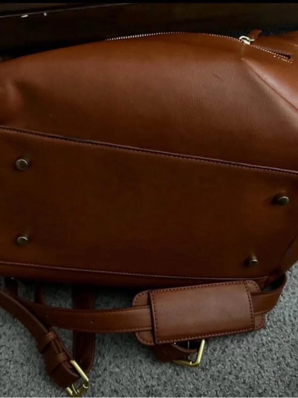 Fawn Design Savvy Tan Leather Kids Backpack